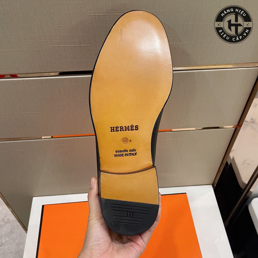 Quyền lợi khi mua giày lười Hermes nam hàng hiệu Like Auth H0041