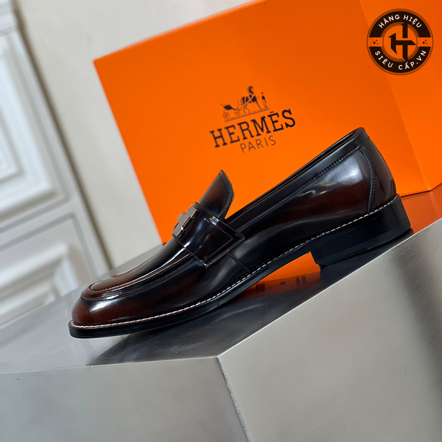 Giá thành phải chăng của giày lười Hermes nam hàng hiệu Like Auth H0040