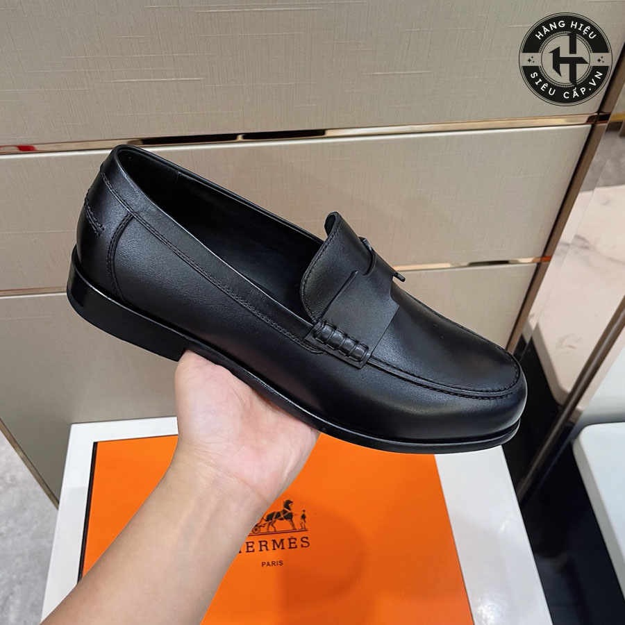 Giá thành phải chăng của giày lười Hermes nam hàng hiệu Like Auth H0041