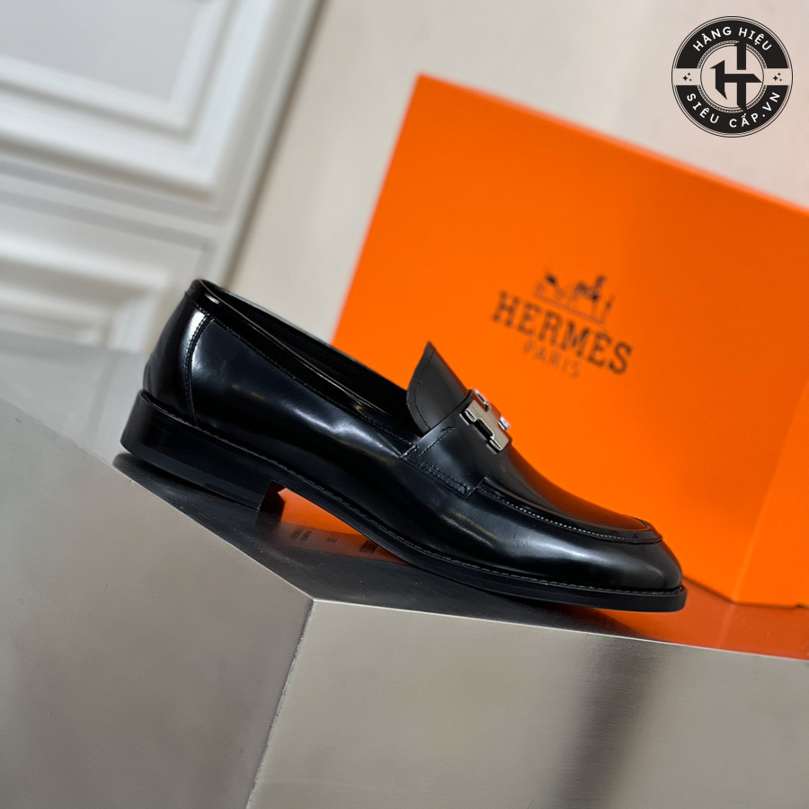 Giá thành phải chăng của giày lười Hermes nam hàng hiệu Like Auth H0039