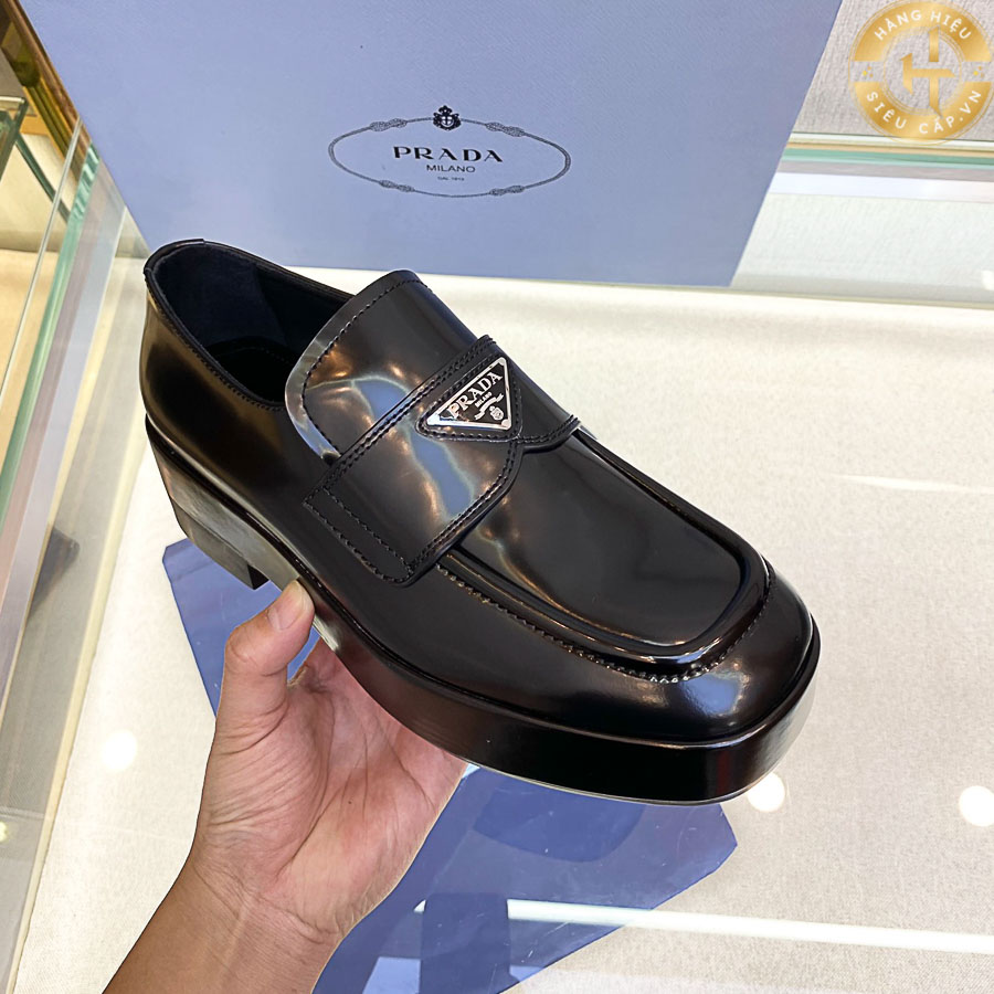 Giá thành phải chăng của giày lười Loafer Prada nam hàng hiệu siêu cấp PR009