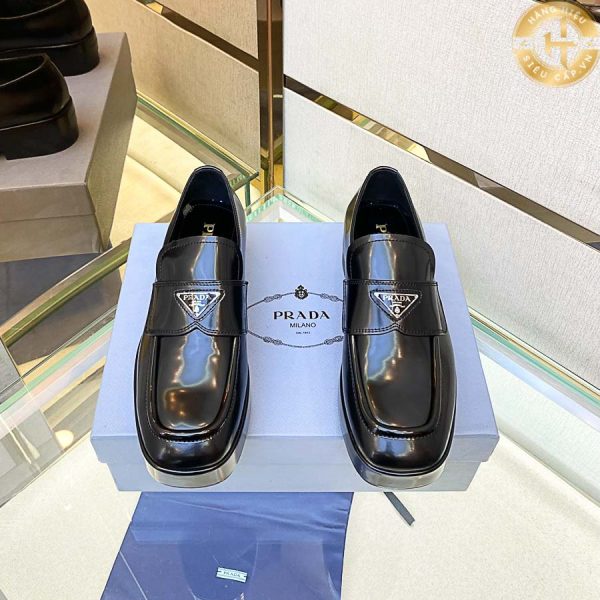 Giày lười Loafer Prada nam hàng hiệu siêu cấp PR009
