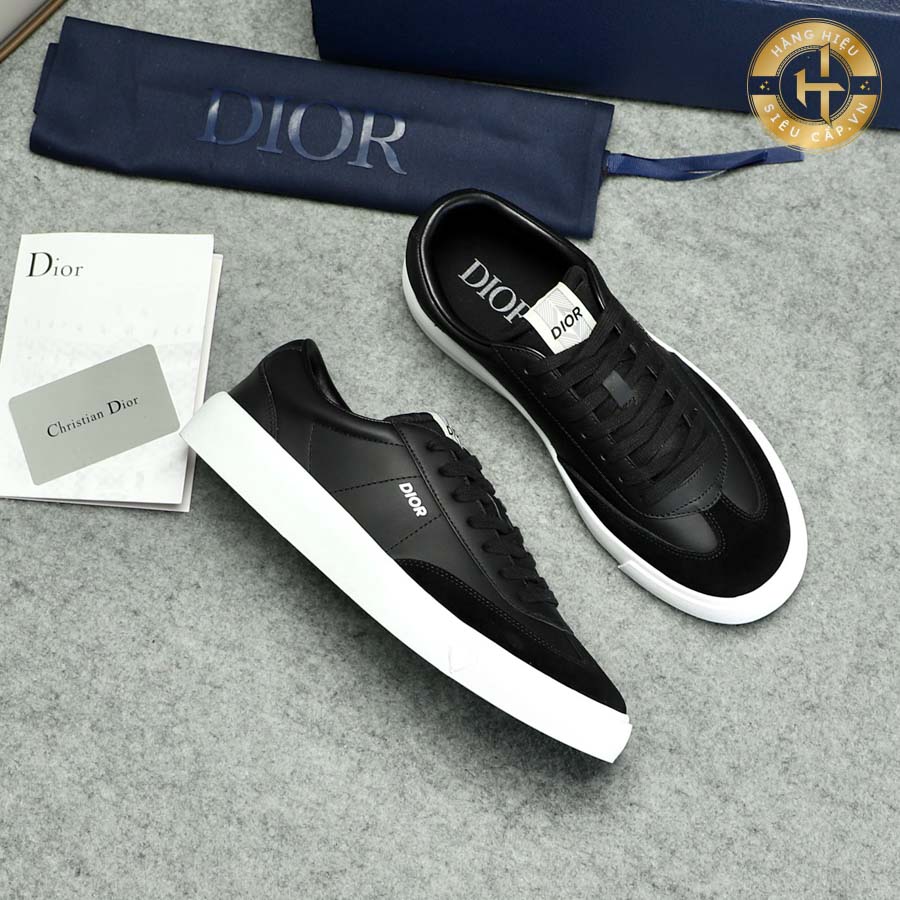 Gam màu đen chất chơi trên giày Dior thể thao siêu cấp mang đến một vẻ ngoài mạnh mẽ, tối giản