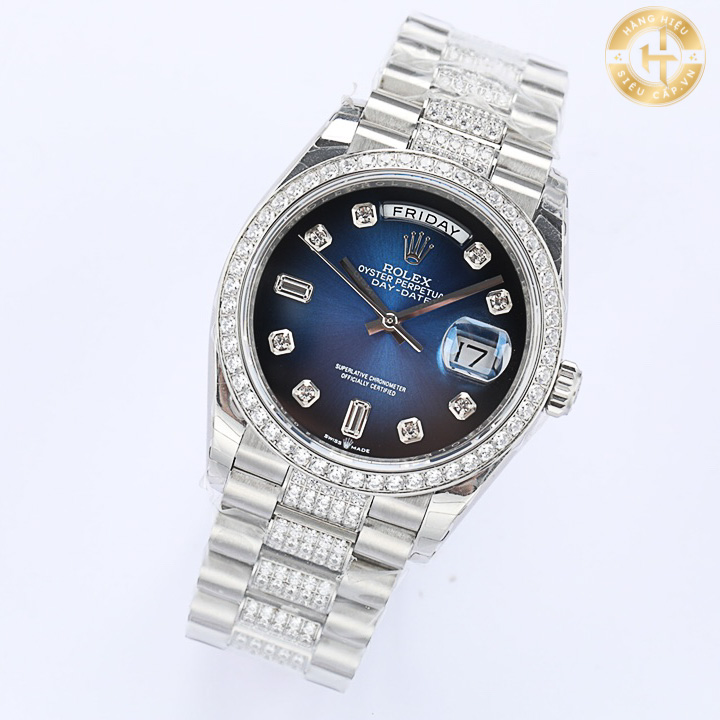 Đồng hồ Rolex Rep 1:1 Day Date M128349RBR-0016 Blue Dial 2024