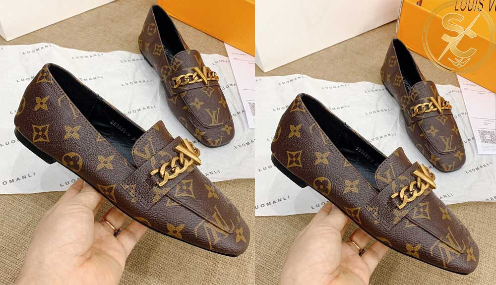 Giày Louis Vuitton nữ Upper Case Flat Loafer