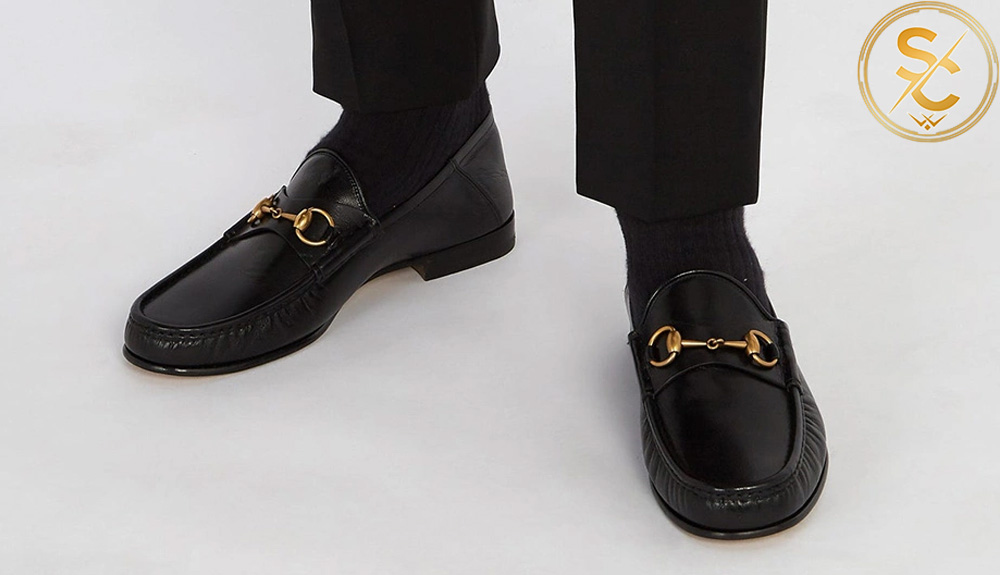 Giày lười nam Gucci Brixton Leather Loafer