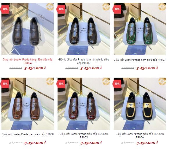 Tại Hàng Hiệu Siêu Cấp, bạn sẽ được khám phá bộ sưu tập giày Prada nam đa dạng về mẫu mã và phong cách