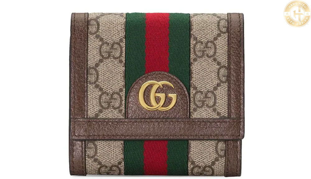 Ví Gucci nữ Ophidia GG Flap Wallet Ladies