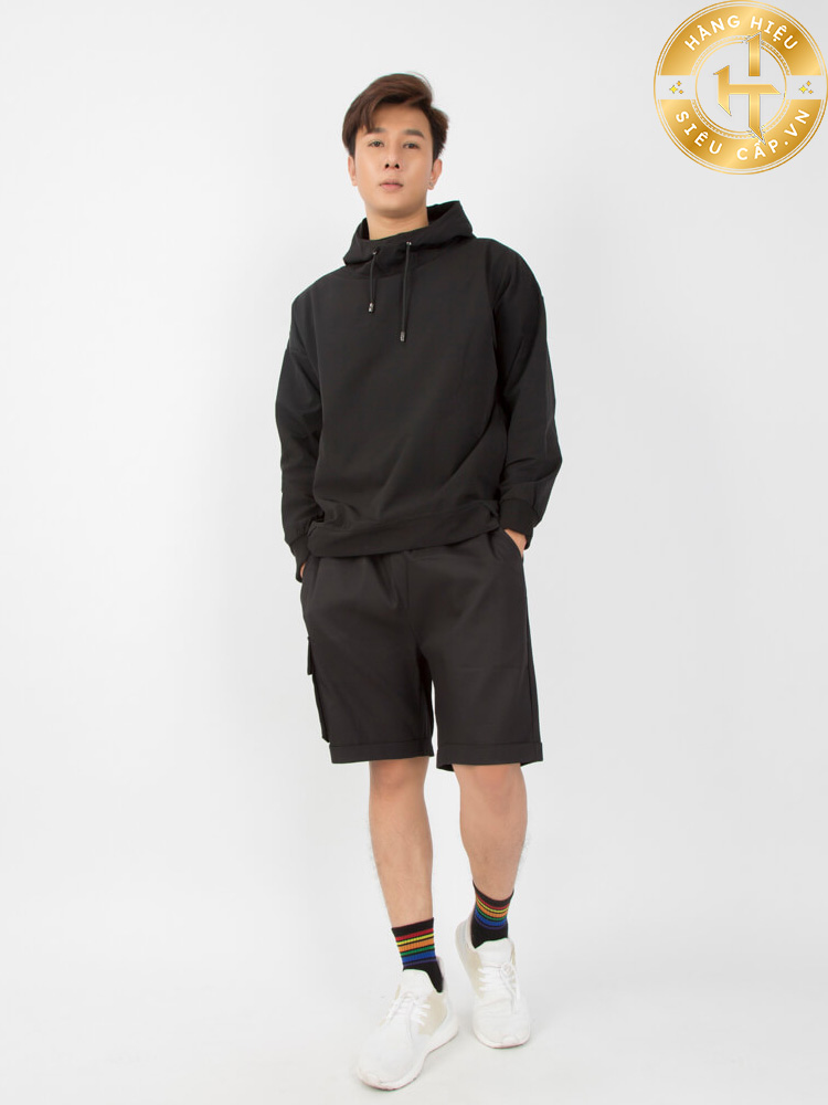 Style Hàn Quốc nam với Sweatshirt, quần short/jean