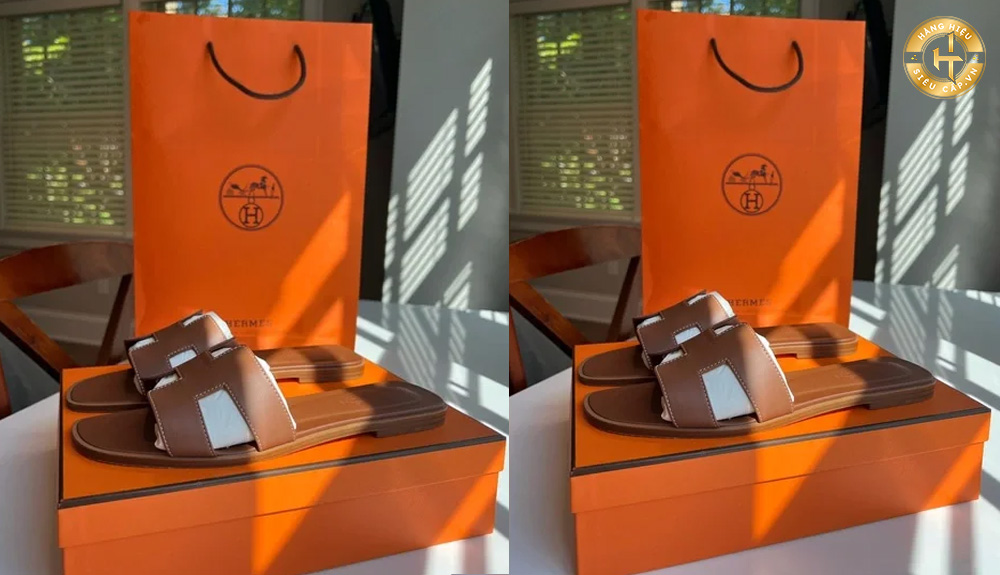 Cách phân biệt dép Hermes thật giả đơn giản, đầy đủ và chính xác nhất 2025 Vỏ hộp dép Hermes chính hãng được làm bằng chất liệu cứng cáp