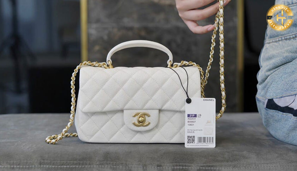 Túi xách Chanel trắng Classic Flap Bag