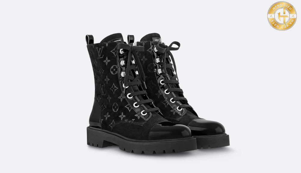 Giày Louis Vuitton đen Boot " Frontrow "