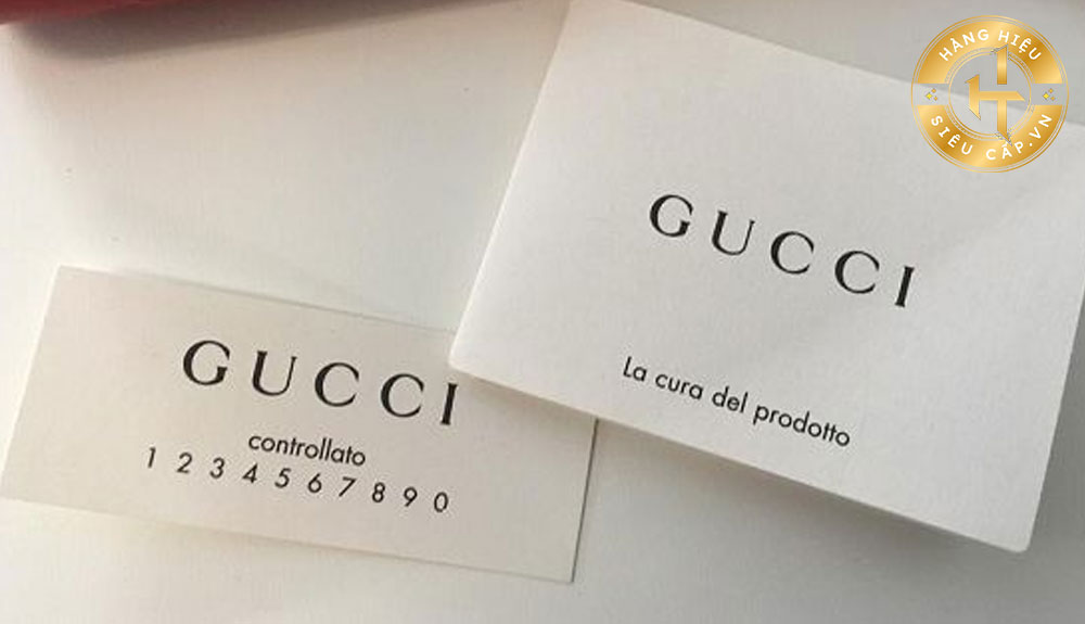 Phân biệt thắt lưng Gucci thật giả thông qua thẻ Controllato