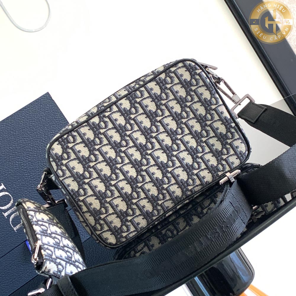 Chất liệu cao cấp của túi chéo Dior Bag Oblique hoạ tiết Hàng Hiệu Siêu Cấp F1 CD 207