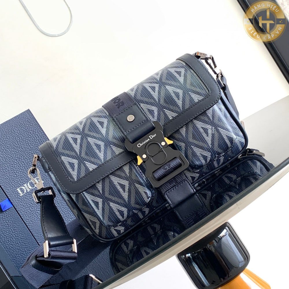 Túi chéo Dior Bag Oblique màu xanh Hàng Hiệu Siêu Cấp F1 CD 208