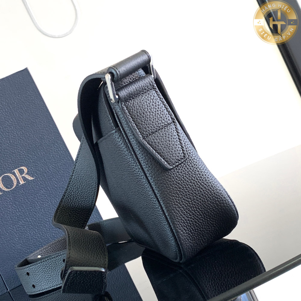 Túi đeo chéo Dior Oblique màu đen hàng hiệu cận chính hãng CD 201 2024