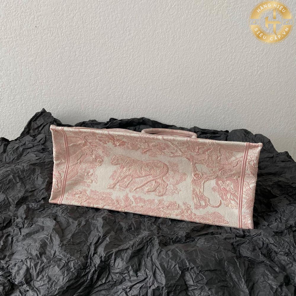 Túi Dior Rep 1:1 Book Tote màu hồng Hàng Hiệu Siêu Cấp CD08 2024