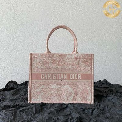 tui xach dior can chinh hang book tote mau hong 7