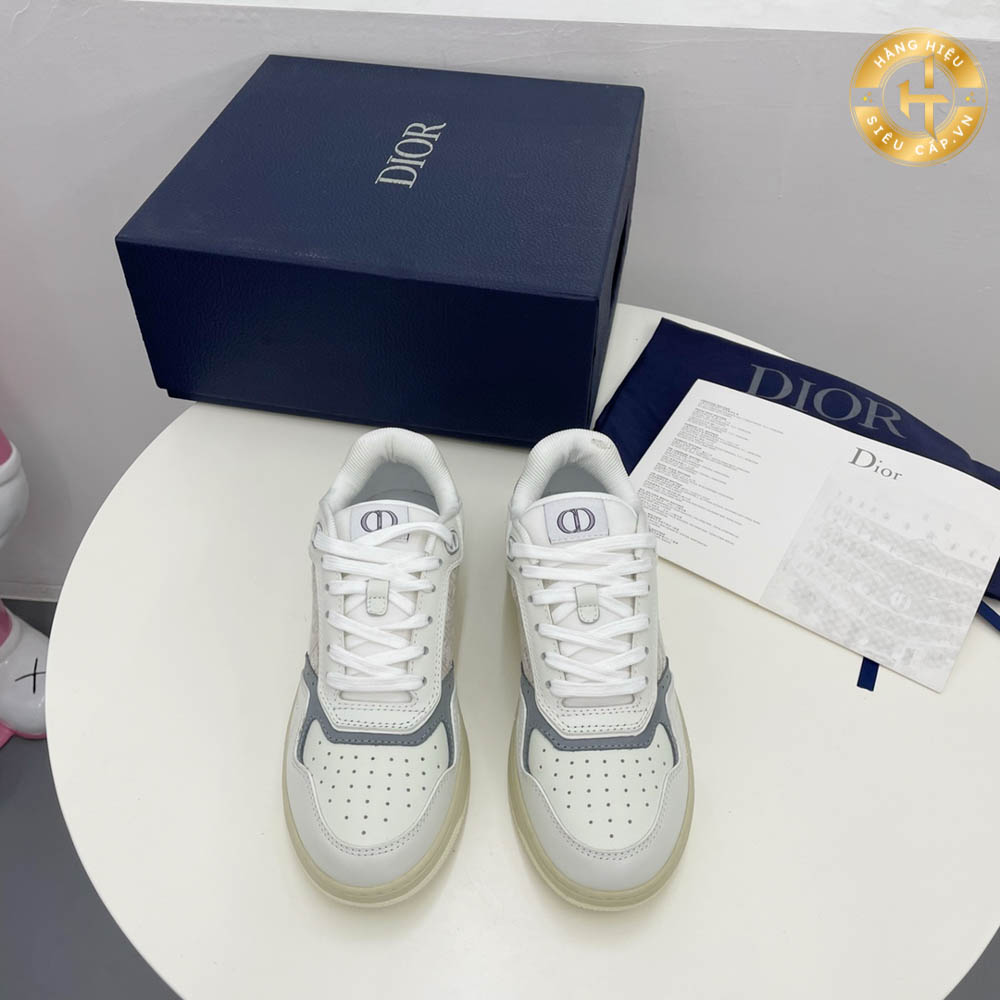 Giày Dior hàng hiệu siêu cấp màu trắng họa tiết Logo ghi 1003 2024