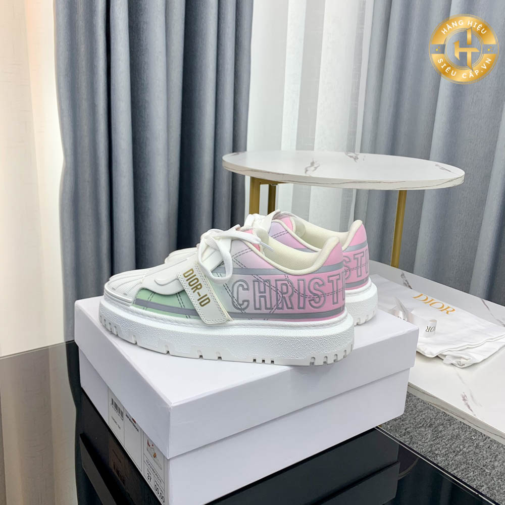 Giày Dior nữ Like Authentic Sneaker màu trắng phối hồng Hàng Hiệu 001 2024