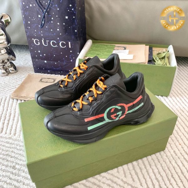 Giày thể thao Gucci màu đen Unisex Hàng Hiệu Like Auth GG 2001 2024