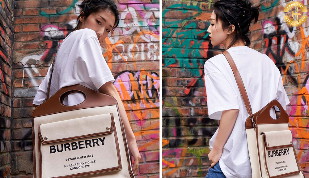 Túi Burberry Pocket Bag chính thức được giới thiệu trong bộ sưu tập xuân hè 2021.