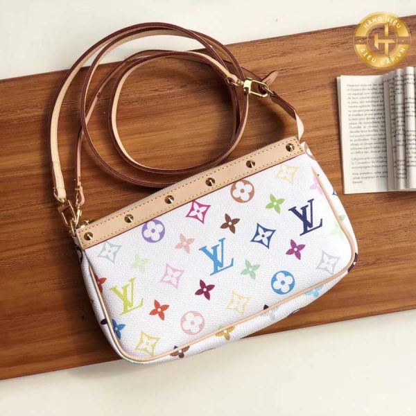 Túi Louis Vuitton Rep 1:1 trắng họa tiết 7 màu hàng hiệu LV0212 2024