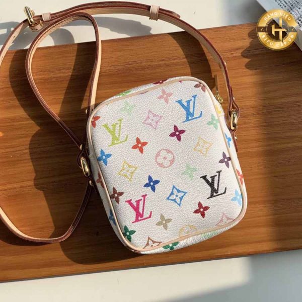 Túi Louis Vuitton Rep 1:1 trắng họa tiết 7 màu đeo chéo LV0222 2024