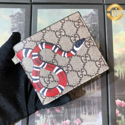 Ví Gucci nam rắn Like Authentic 1:1 họa tiết GGO 1013 2025