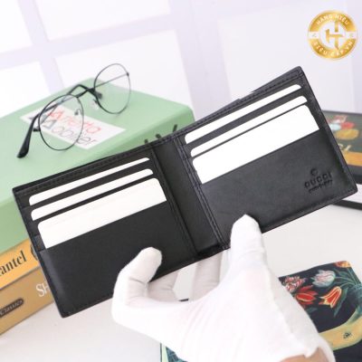Ví nam Gucci Like Authentic 1:1 da trơn họa tiết nổi GGC 2054 2025